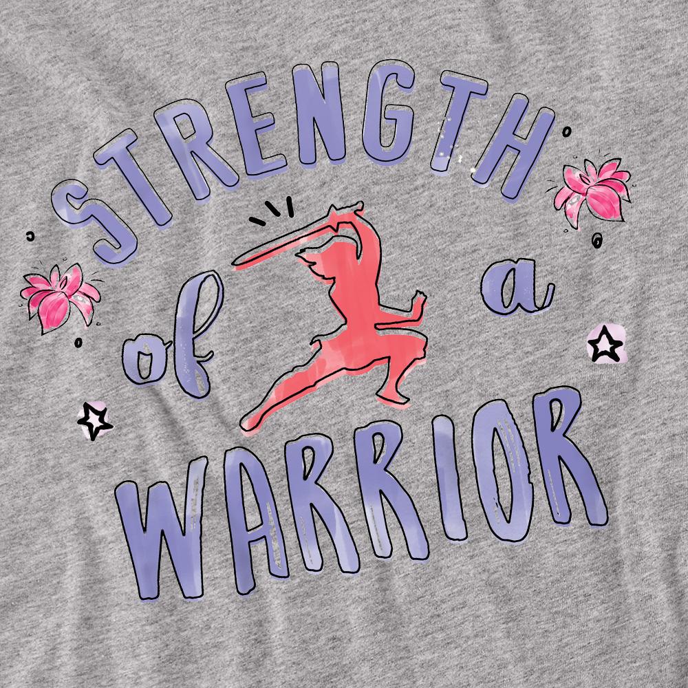 Sport Heather - Side - Mulan Unisex Adult Strength Of A Warrior T-Shirt