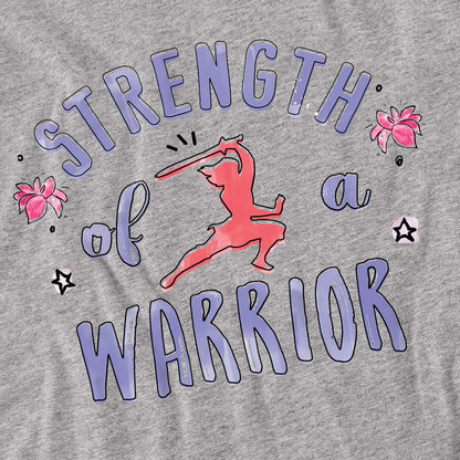 Sport Heather - Side - Mulan Unisex Adult Strength Of A Warrior T-Shirt