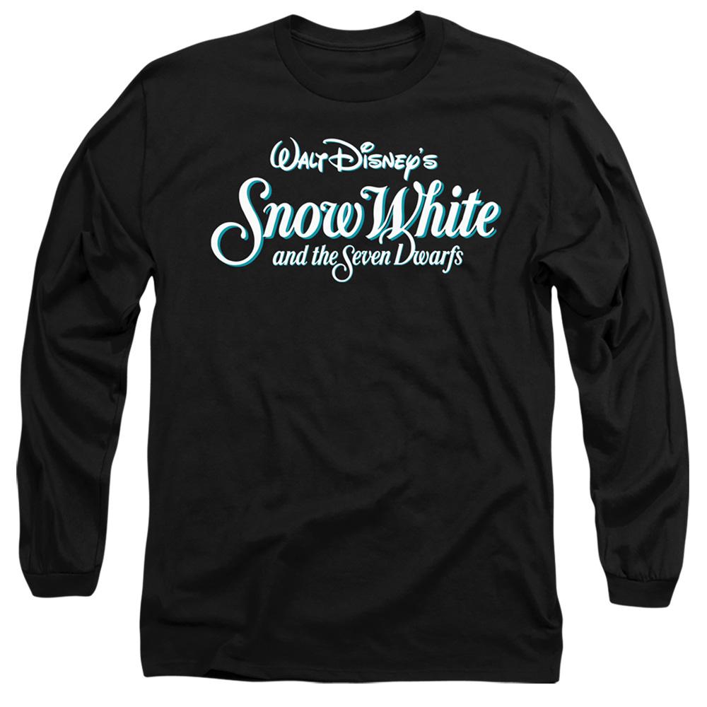 Black - Front - Snow White And The Seven Dwarfs Unisex Adult Logo T-Shirt