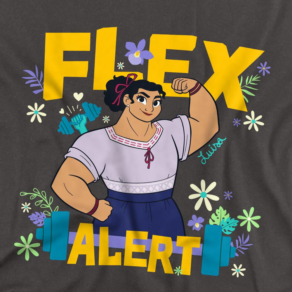Charcoal - Side - Encanto Unisex Adult Flex Alert Luisa T-Shirt