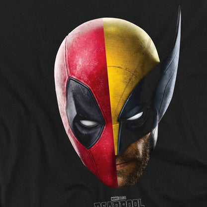 Black - Side - Deadpool & Wolverine Unisex Adult Deadpool & Wolverine Portrait T-Shirt