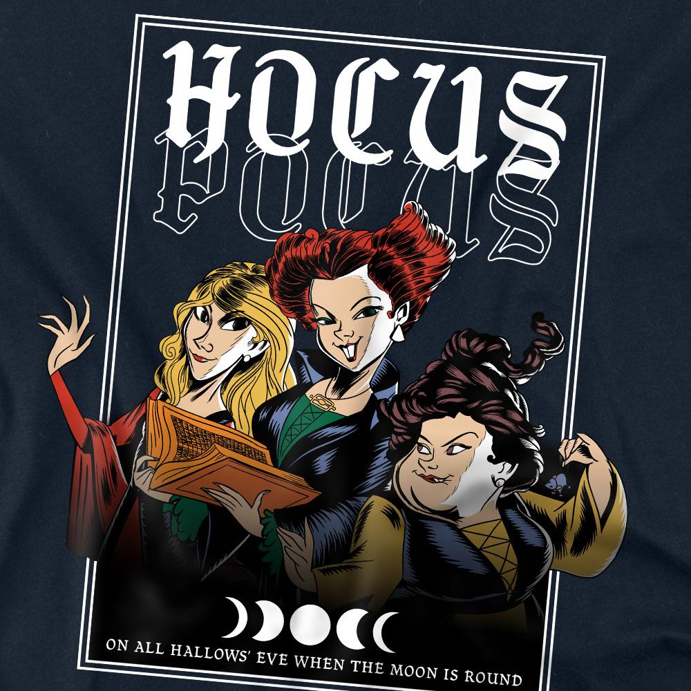 Navy - Side - Hocus Pocus Unisex Adult On All Hallow´s Eve Sanderson Sisters T-Shirt