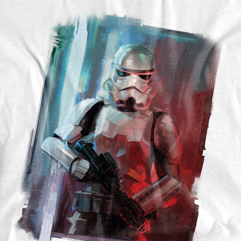 White - Side - Star Wars Unisex Adult Obi Wan Kenobi Painted T-Shirt