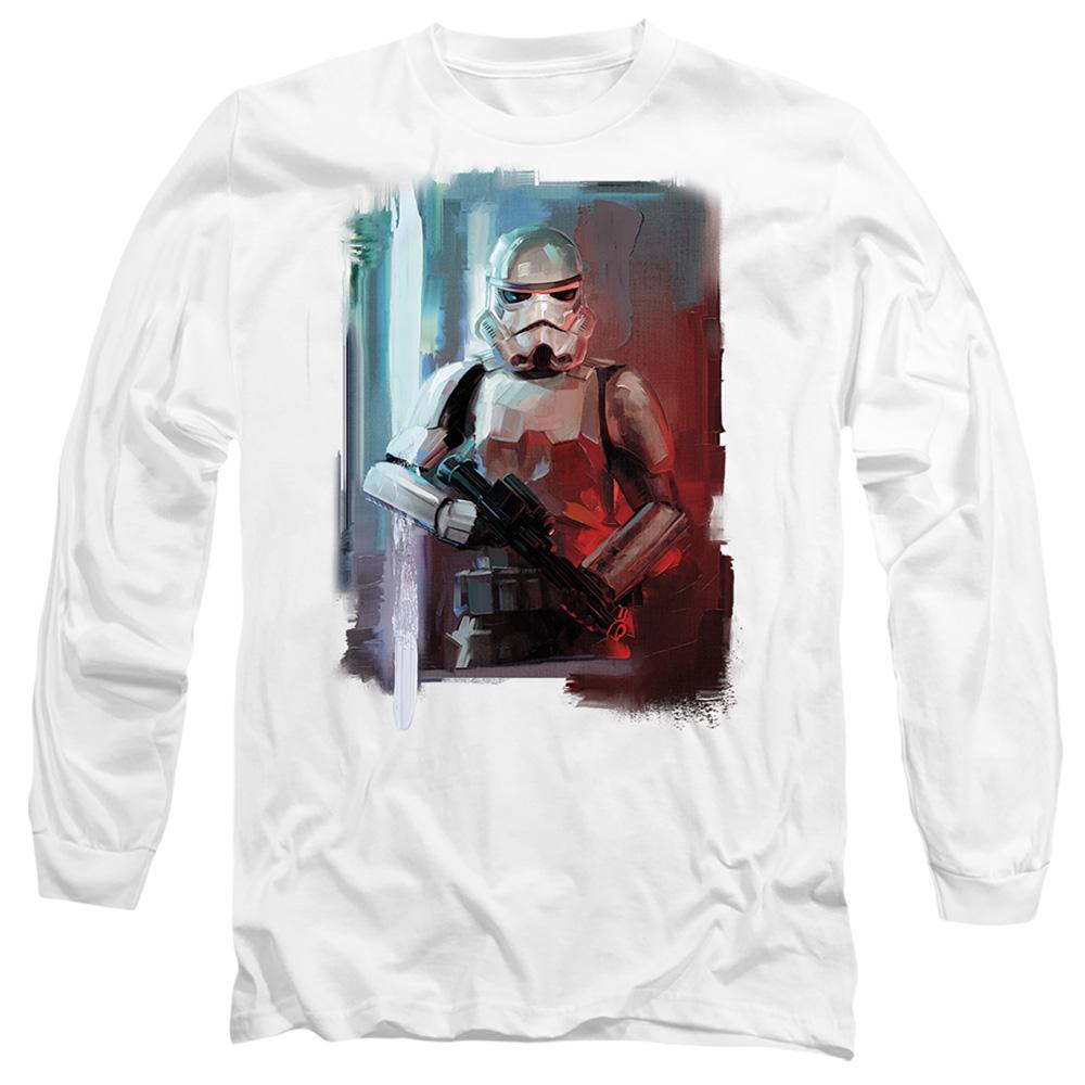 White - Front - Star Wars Unisex Adult Obi Wan Kenobi Painted T-Shirt
