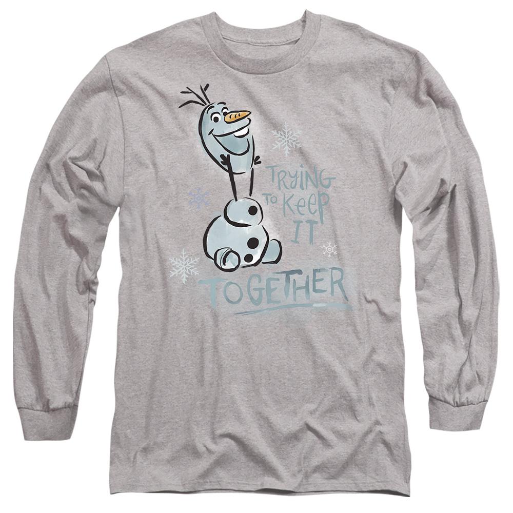 Sport Heather - Front - Frozen Unisex Adult Trying To Keep It Together Olaf T-Shirt