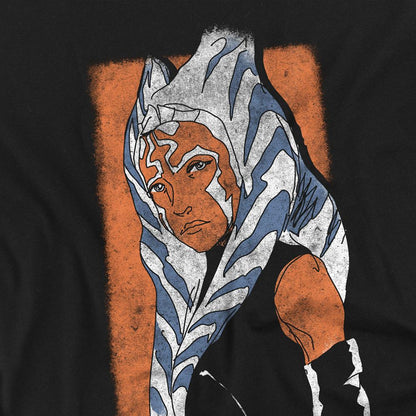 Black - Side - Ahsoka Unisex Adult Sketch T-Shirt