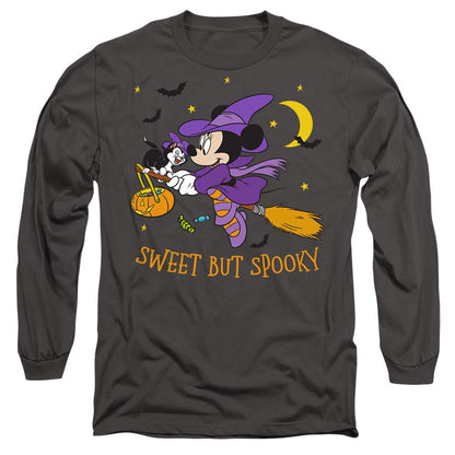 Charcoal - Front - Disney Unisex Adult Spooky Witch Minnie Mouse T-Shirt