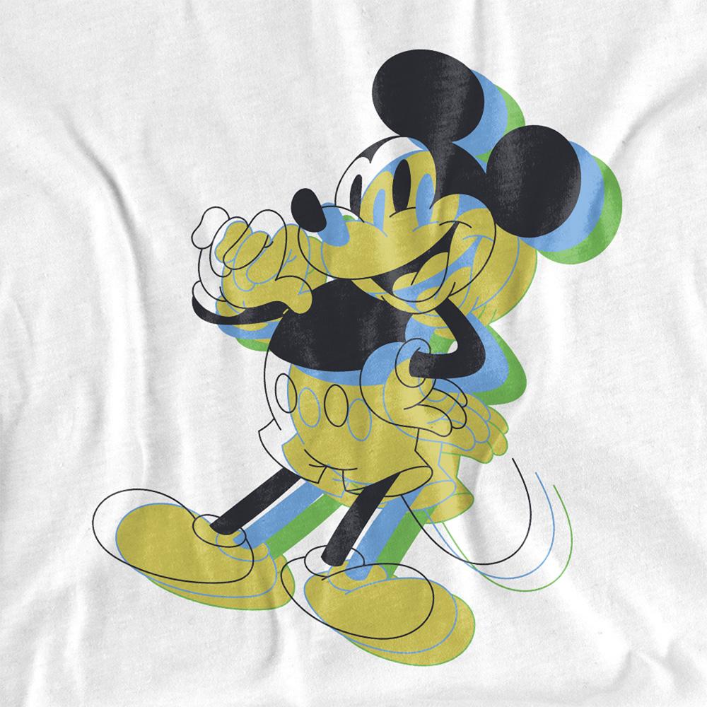 White - Side - Disney Unisex Adult Trippy Mickey Mouse T-Shirt