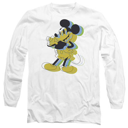 White - Front - Disney Unisex Adult Trippy Mickey Mouse T-Shirt
