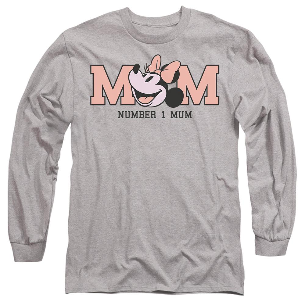 Sport Heather - Front - Disney Unisex Adult Number 1 Mum Minnie Mouse Mothers Day T-Shirt