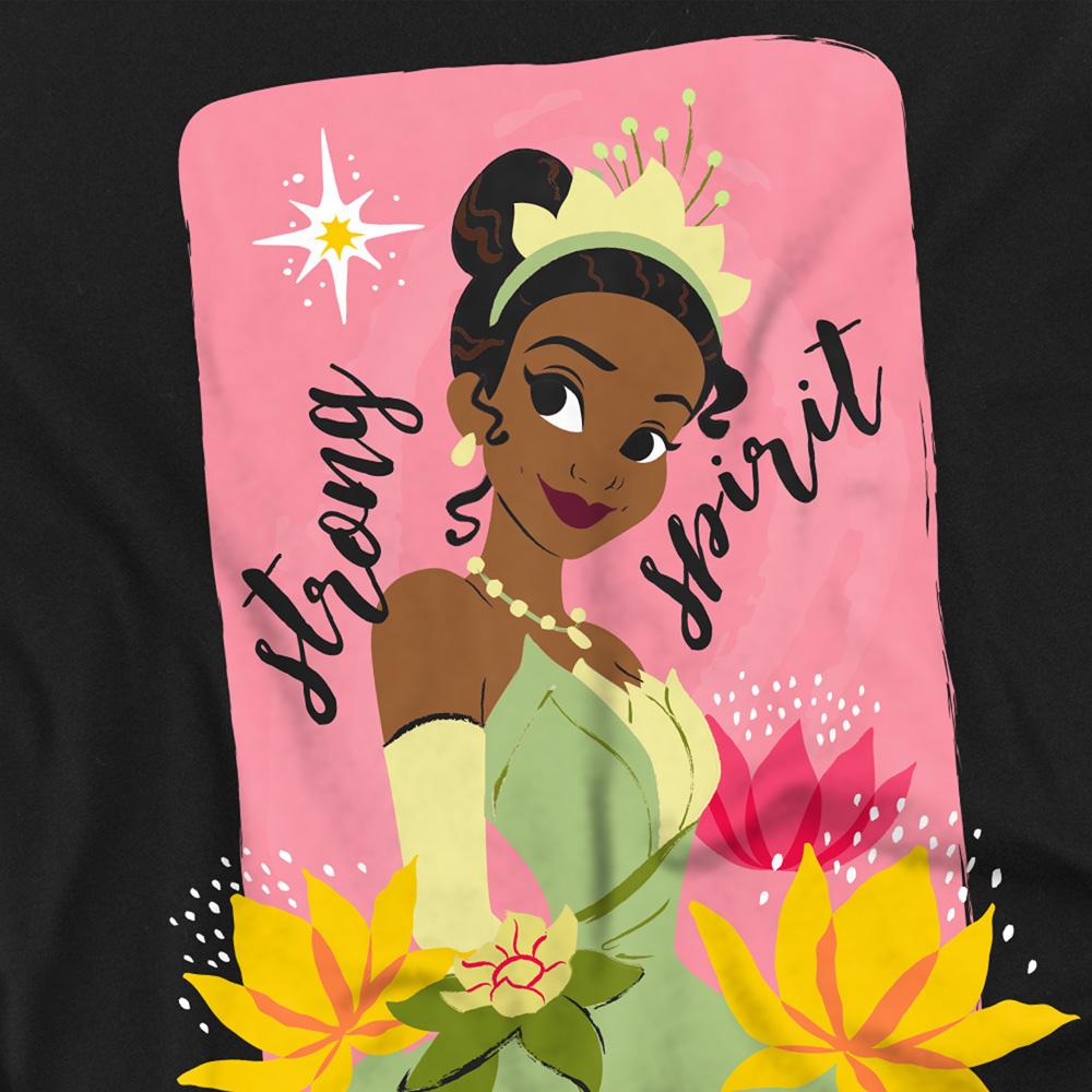 Black - Side - The Princess and the Frog Unisex Adult Strong Spirit Tiana T-Shirt