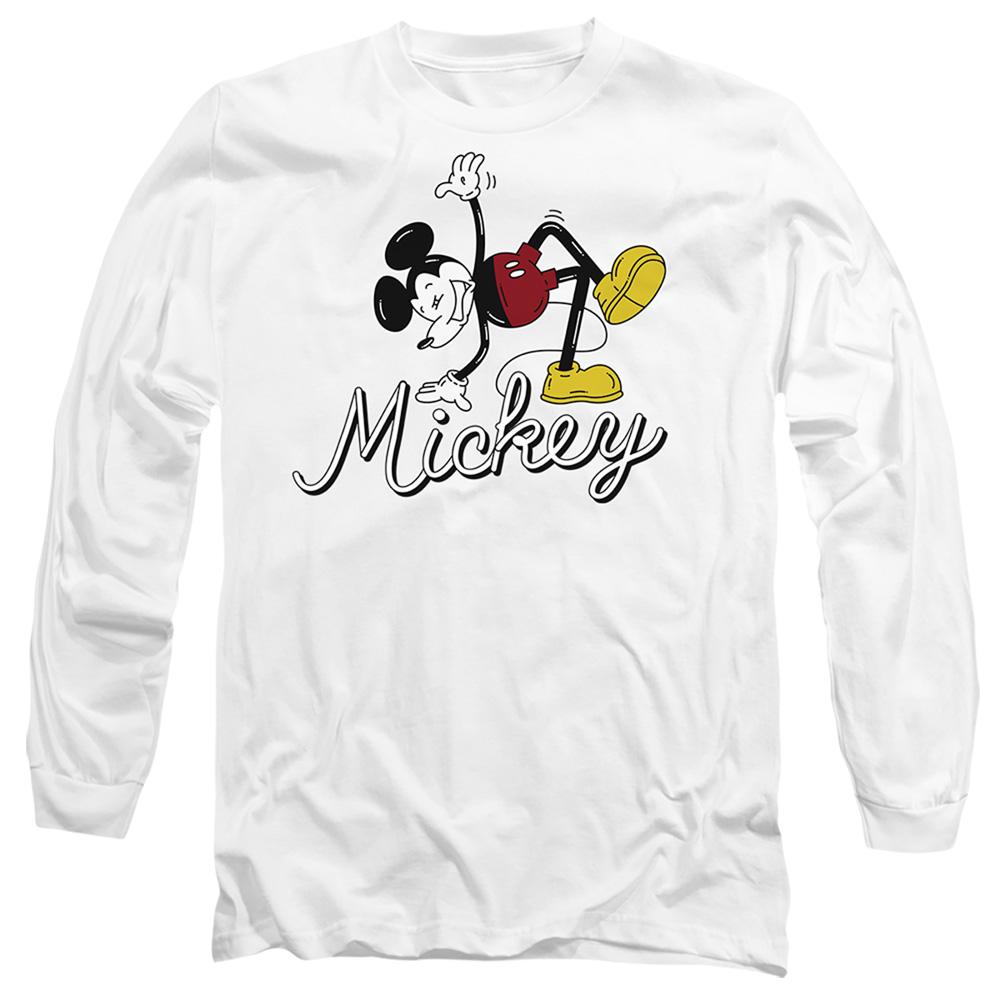 White - Front - Disney Unisex Adult Funky Dance Mickey Mouse Mickey Mouse T-Shirt