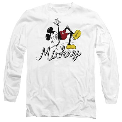 White - Front - Disney Unisex Adult Funky Dance Mickey Mouse Mickey Mouse T-Shirt
