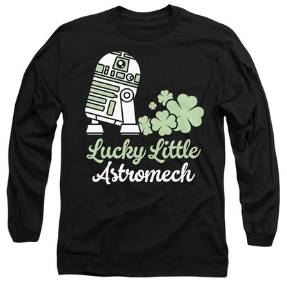 Black - Front - Star Wars Unisex Adult Lucky Astromech St Patricks Day T-Shirt