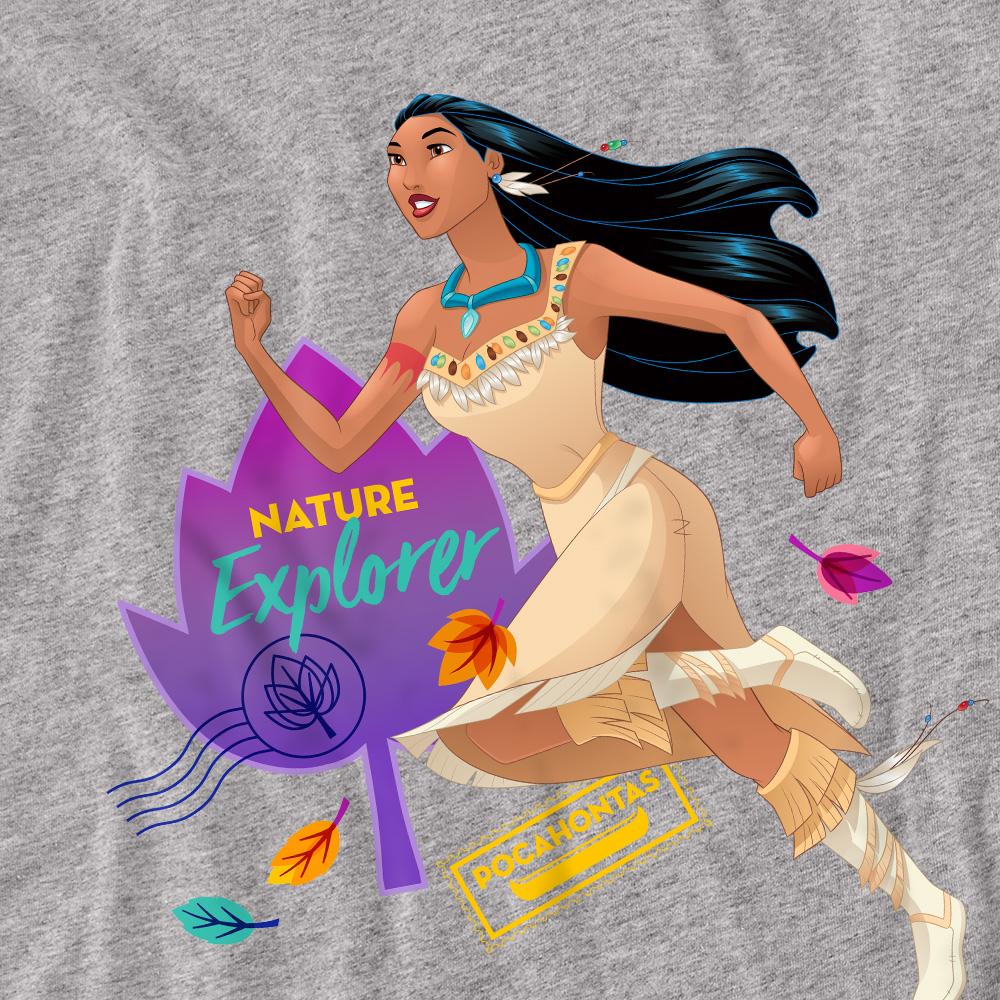Sport Heather - Side - Pocahontas Unisex Adult Natural Explorer T-Shirt