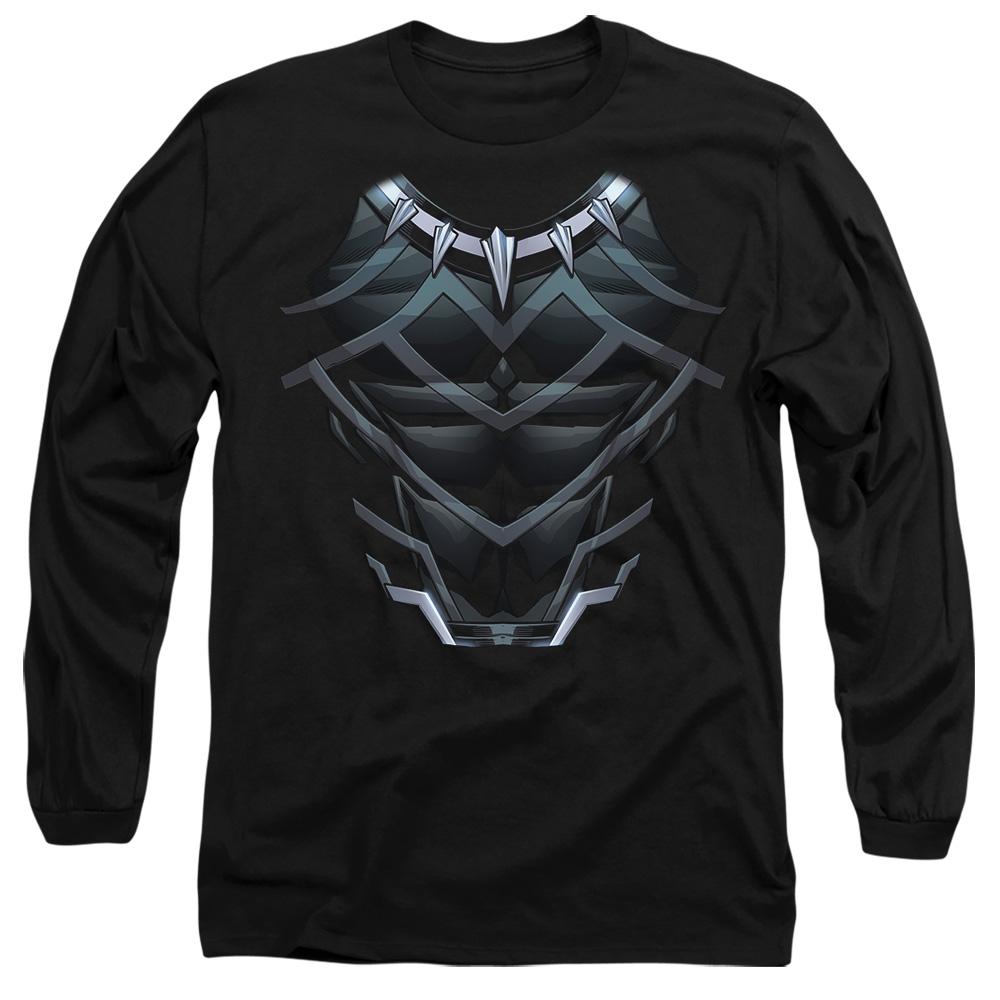Black - Front - Black Panther Unisex Adult Costume T-Shirt