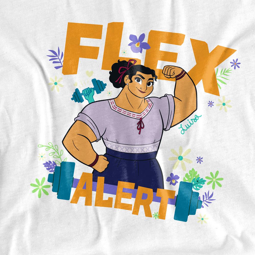 White - Side - Encanto Unisex Adult Flex Alert T-Shirt