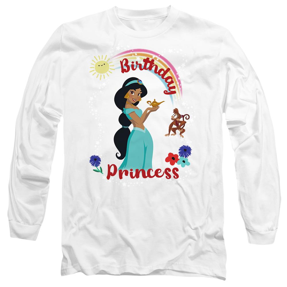 White - Front - Aladdin Unisex Adult Birthday Princess Jasmine Abu T-Shirt