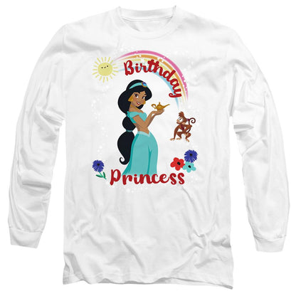 White - Front - Aladdin Unisex Adult Birthday Princess Jasmine Abu T-Shirt