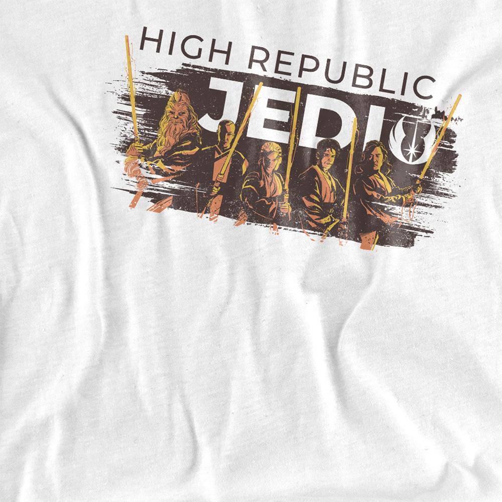 White - Side - Star Wars: The Acolyte Unisex Adult High Republic Jedi Ink Group T-Shirt