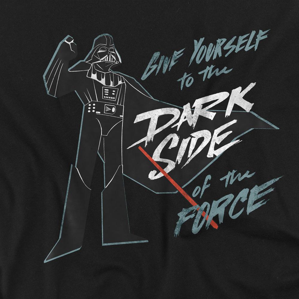 Black - Side - Star Wars Unisex Adult Give Yourself To The Darkside T-Shirt