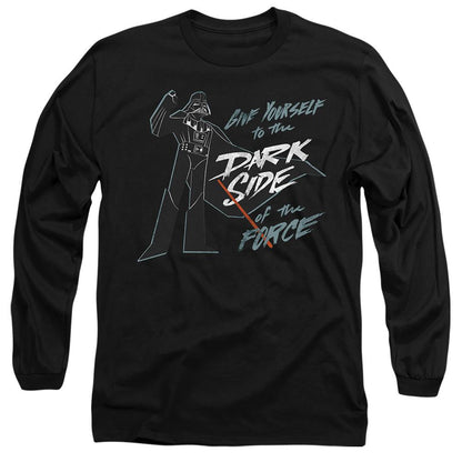 Black - Front - Star Wars Unisex Adult Give Yourself To The Darkside T-Shirt