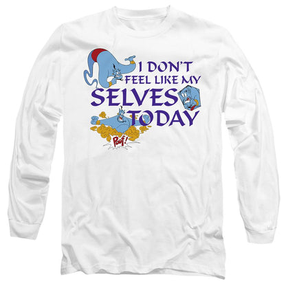 White - Front - Aladdin Unisex Adult I Don´t Feel Like My Selves Today T-Shirt