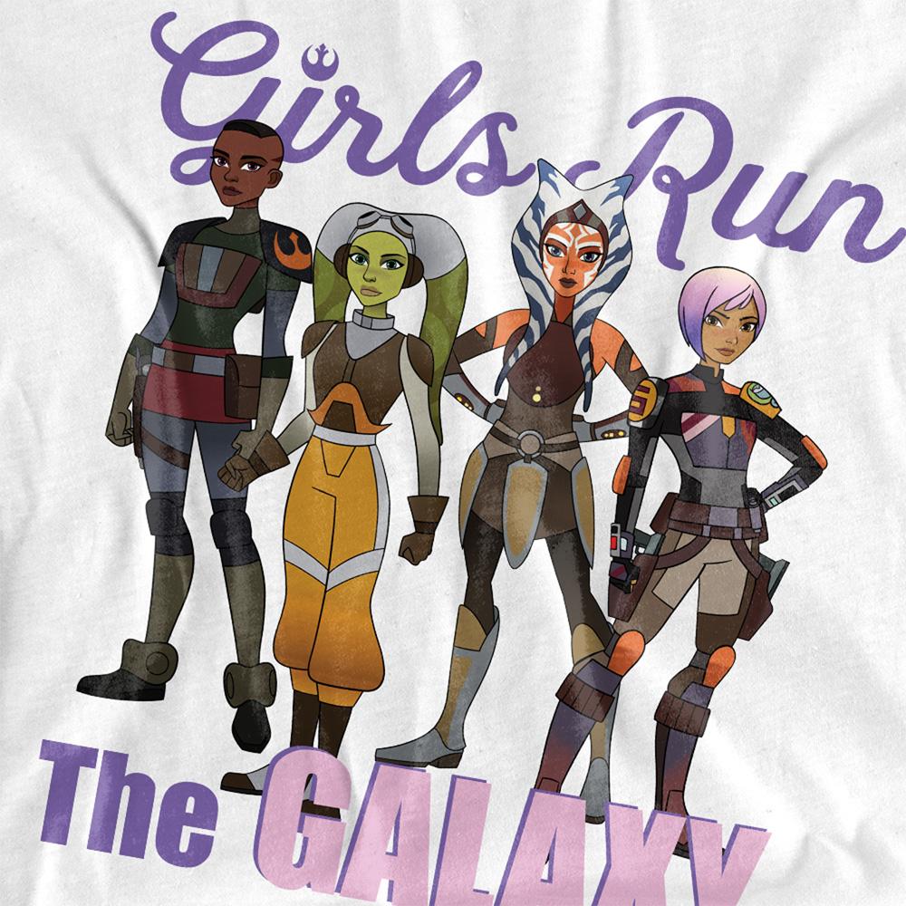 White - Side - Ahsoka Unisex Adult Galaxy Girls Ketsu Sabine Hera T-Shirt
