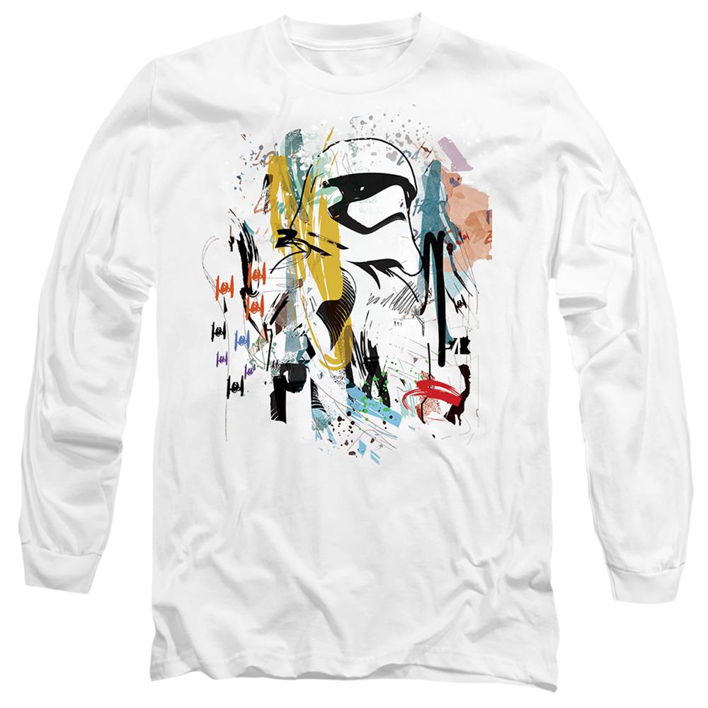 White - Front - Star Wars Unisex Adult Stormtrooper Abstract T-Shirt