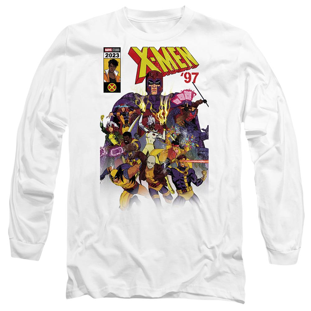 White - Front - Marvel Unisex Adult X-Men Comic Cover Team T-Shirt