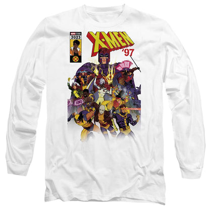 White - Front - Marvel Unisex Adult X-Men Comic Cover Team T-Shirt
