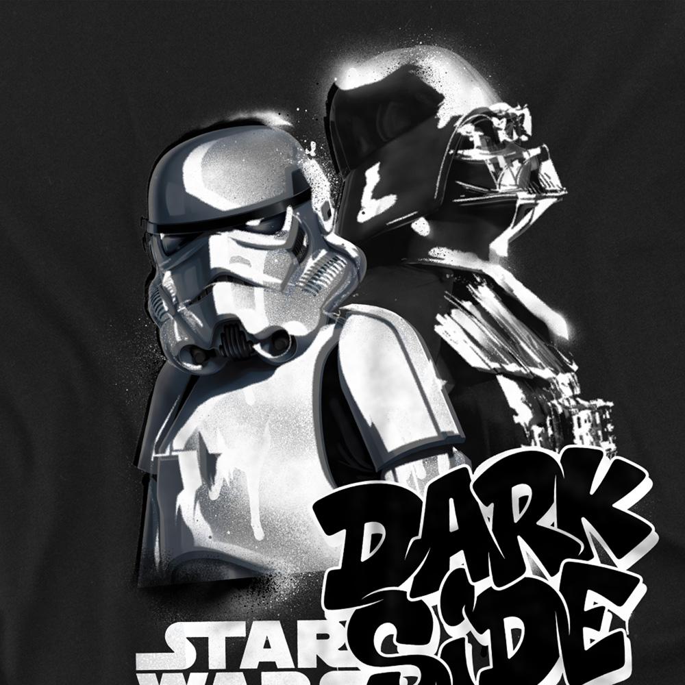 Black - Back - Star Wars Unisex Adult Dark Side Duo T-Shirt