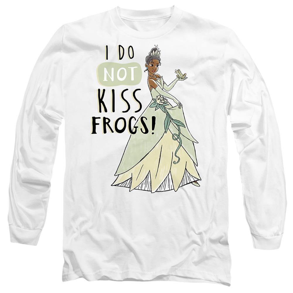 White - Front - The Princess and the Frog Unisex Adult Does Not Kiss Frogs Tiana T-Shirt