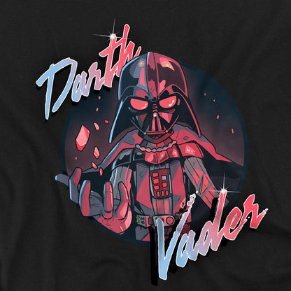 Black - Side - Star Wars Unisex Adult Darth Vader Wave T-Shirt