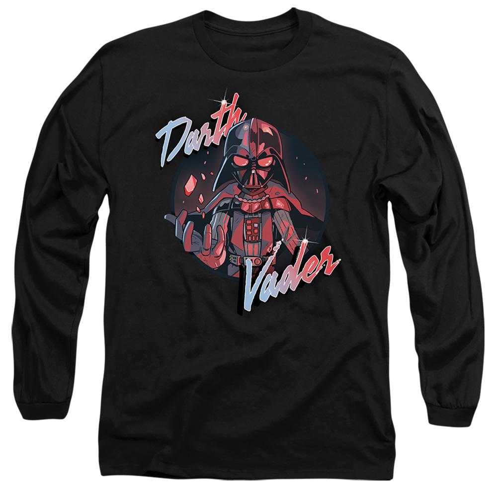 Black - Front - Star Wars Unisex Adult Darth Vader Wave T-Shirt
