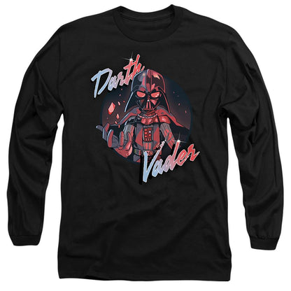 Black - Front - Star Wars Unisex Adult Darth Vader Wave T-Shirt