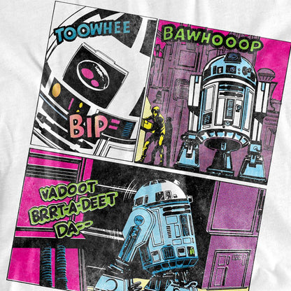 White - Side - Star Wars Unisex Adult To The Rescue R2-D2 T-Shirt