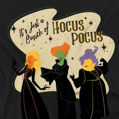 Black - Side - Hocus Pocus Unisex Adult Just A Bunch Of Hocus Pocus Sanderson Sisters T-Shirt