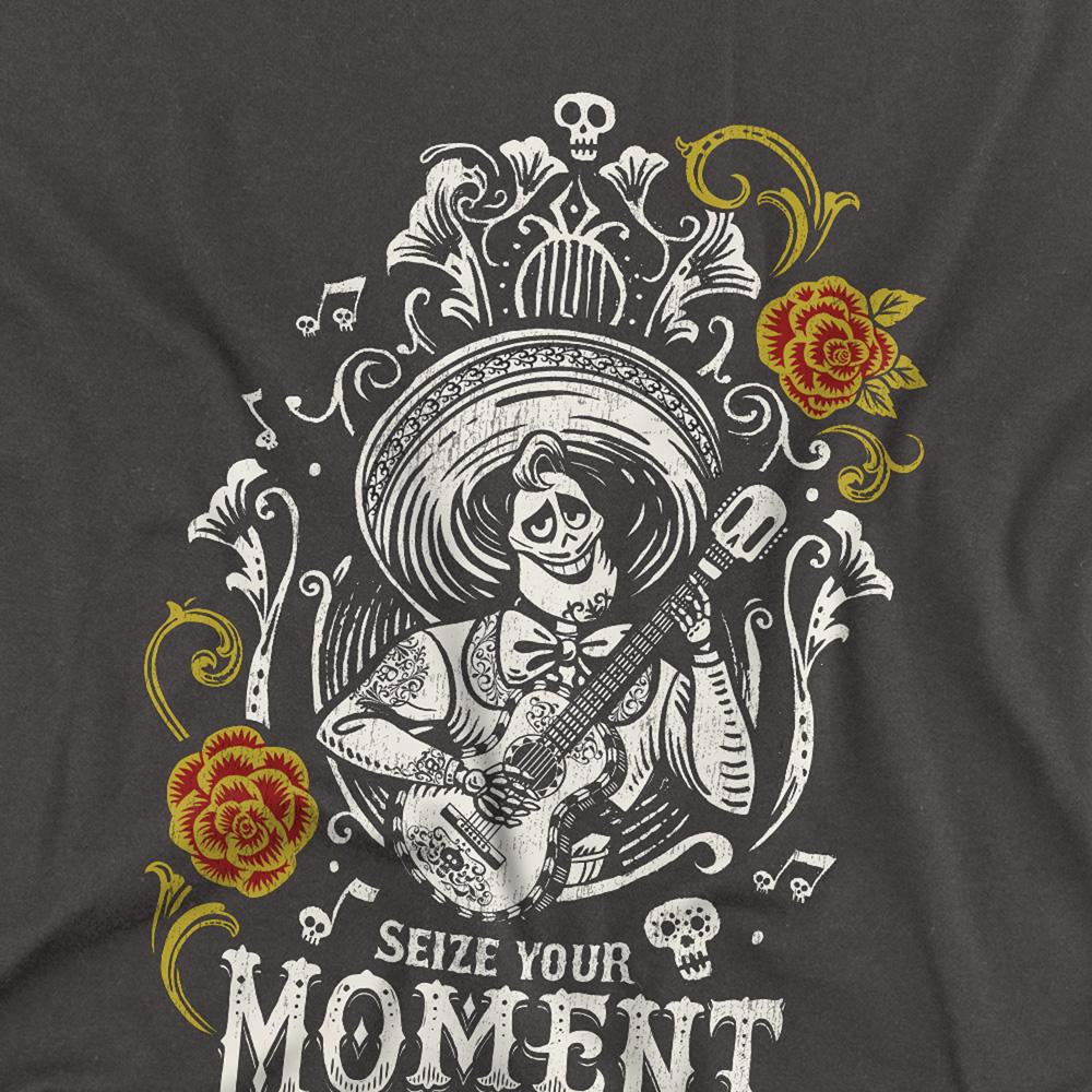 Charcoal - Side - Coco Unisex Adult Seize Your Moment Ernesto T-Shirt