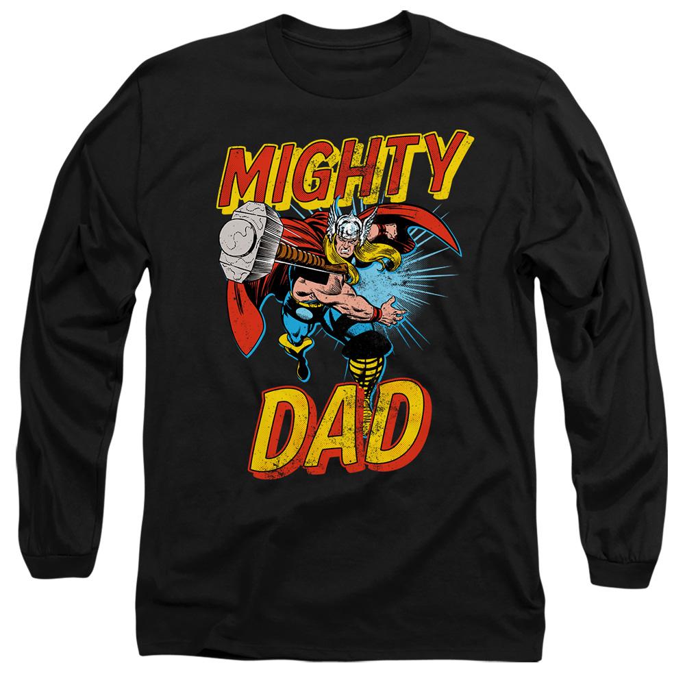 Black - Front - Thor Unisex Adult Mighty Dad T-Shirt