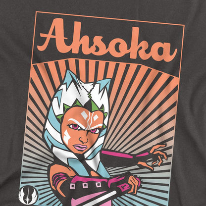 Charcoal - Side - Ahsoka Unisex Adult Rays T-Shirt
