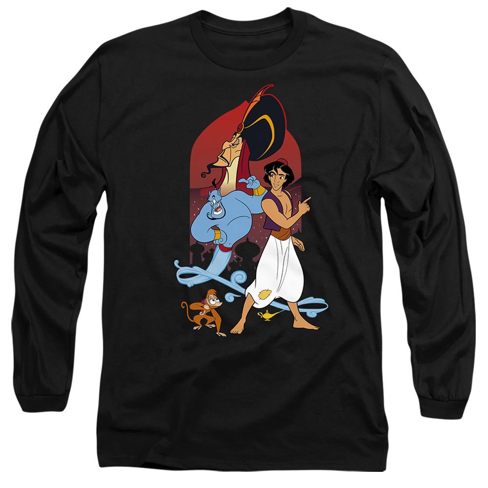 Black - Front - Aladdin Unisex Adult T-Shirt