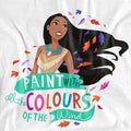 White - Side - Pocahontas Unisex Adult Colours Of The Wind T-Shirt