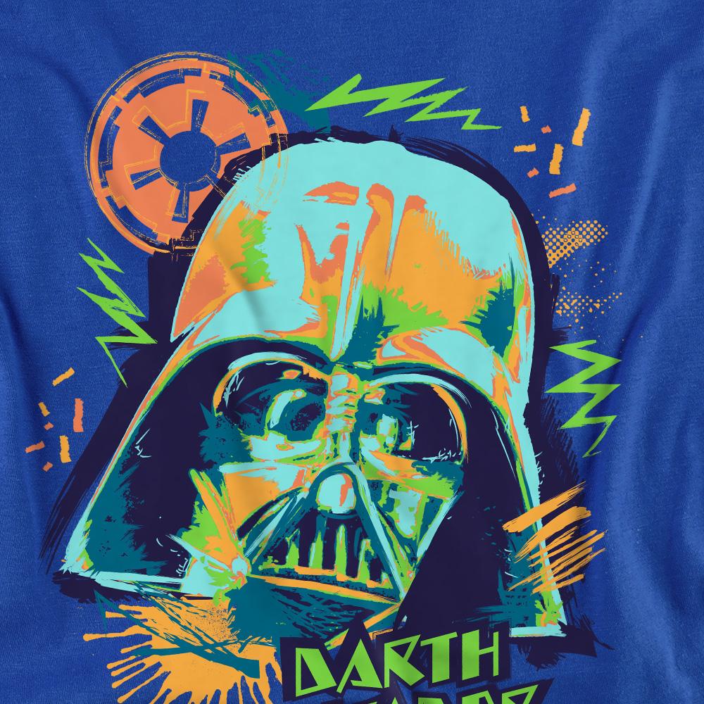 Royal Blue - Side - Star Wars Unisex Adult 90s Darth Vader T-Shirt
