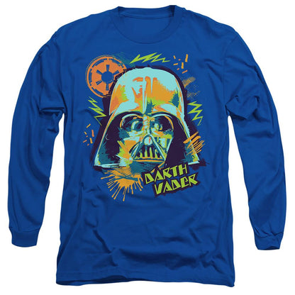 Royal Blue - Front - Star Wars Unisex Adult 90s Darth Vader T-Shirt
