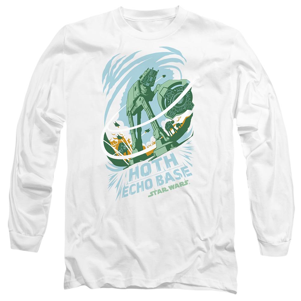 White - Front - Star Wars Unisex Adult Echo Base Attack T-Shirt