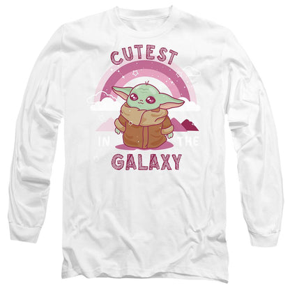 White - Front - Star Wars: The Mandalorian Unisex Adult Cutest In The Galaxy Grogu T-Shirt