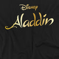 Black - Side - Aladdin Unisex Adult Logo T-Shirt