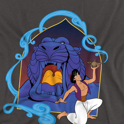 Charcoal - Lifestyle - Aladdin Unisex Adult The Magic Lamp At The Cave Of Wonders T-Shirt