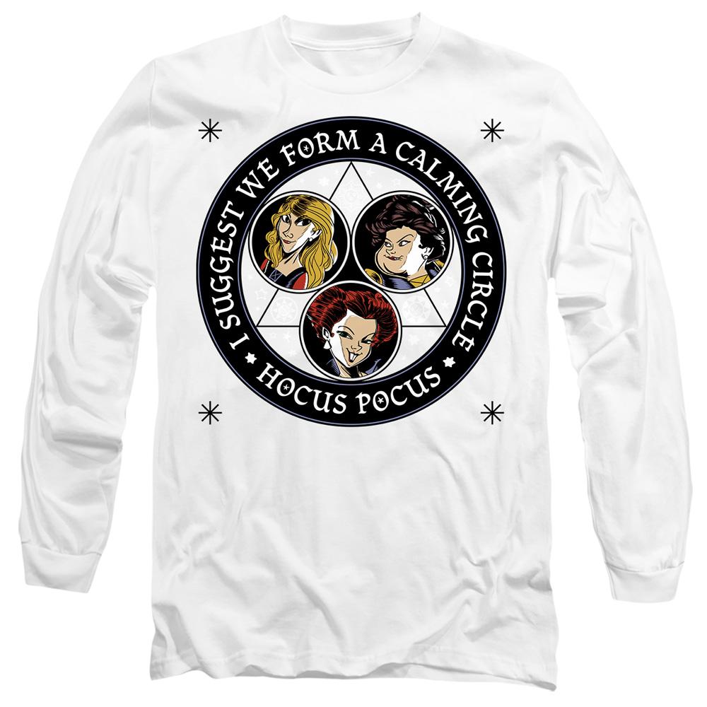 White - Front - Hocus Pocus Unisex Adult Form A Calming Circle Sanderson Sisters T-Shirt